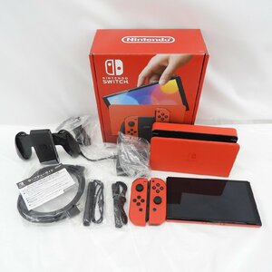 【中古品】任天堂 NINTENDO SWITCH ニンテンドースイッチ 有機ELモデル マリオレッド HEG-S-RAAAA(JPN) 11573323 0512