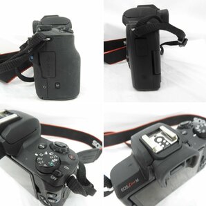 【中古品】Canon キャノン ミラーレス一眼レフカメラ EOS Kiss M ダブルズームキット(15-45/55-200) ブラック 11572124 0512の画像4