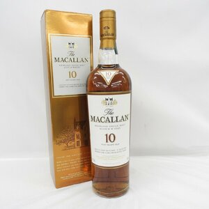 【未開栓】The MACALLAN ザ・マッカラン シェリーオーク 10年 ウイスキー 700ml 40% 箱付 11575832 0513