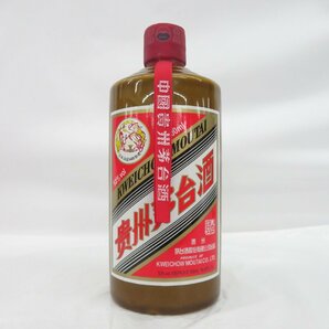 【未開栓】貴州茅台酒 マオタイ酒 天女ラベル 2021 茶ボトル MOUTAI KWEICHOW 中国酒 500ml 53% 903g 箱/冊子付 11576318 0514の画像2