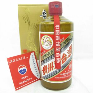 [ not yet . plug ]... pcs sake mao Thai sake heaven woman label 2021 tea bottle MOUTAI KWEICHOW China sake 500ml 53% 920g box / booklet attaching 11576324 0515