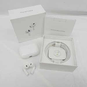 【美品】Apple アップル ワイヤレスイヤホン AirPods Pro 第2世代 MagSafe充電ケース(USB-C)付 MTJV3J/A 913156922 0518