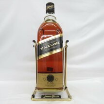 未開栓 Johnnie Walker ジョニーウォーカー ブラックラベル 12年 エクストラスペシャル ウイスキー 3750ml 43% 箱/台座付 921112895 0521_画像2