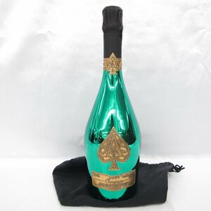 【未開栓】ARMAND DE BRIGNAC アルマン・ド・ブリニャック マスターズ グリーン シャンパン 750ml 12.5% 布袋付 11580298 0519