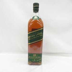 1 jpy ~ [ not yet . plug ]Johnnie Walker Johnny War car 15 year green label whisky 1000ml 43% 11571355 0520