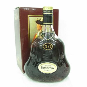 【未開栓】Hennessy ヘネシー XO 金キャップ クリアボトル ブランデー 700ml 40% 箱付 11578471 0519