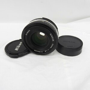 1 jpy ~[ junk ]NIKON Nikon camera lens NIKKOR 50mm F1.8 * lens inside dust great number have / operation not yet verification 11581307 0520
