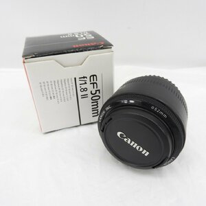 【美品】Canon キャノン カメラレンズ 単焦点レンズ EF 50mm F1.8 II 921112901 0520