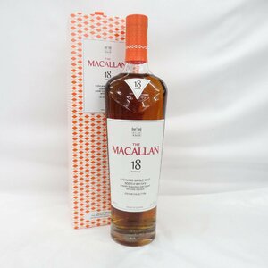 【未開栓】The MACALLAN ザ・マッカラン 18年 カラーコレクション ウイスキー 700ml 43% 箱付 11582981 0522