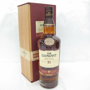 【未開栓】THE GLENLIVET ザ・グレンリベット 21年 アーカイブ ウイスキー 700ml 43% 箱付 11581808 0529