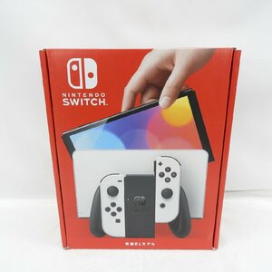 【未使用品】任天堂 NINTENDO SWITCH ニンテンドースイッチ 有機EL HEG-S-KAAAA(JPN) ホワイト ※箱ダメージ有 713102611 0601