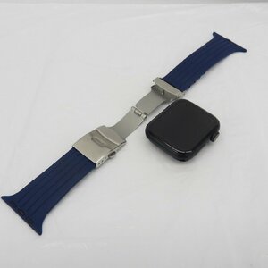 【中古品】Apple Watch アップルウォッチ SE 第2世代 GPSモデル 44ｍｍ MRE93J/A ミッドナイトアルミ/社外製バンド付き 11587741 0601