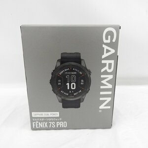 [ unused ]GARMIN Garmin smart watch fenix 7S Pro Sapphire Dual Power 010-02776-52 42mm Ti Carbon Gray/Black 11588233 0602