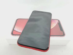 1円～【中古品】国内版 SIMフリー スマートフォン Apple iPhone XR 64GB MH6W3J/A レッド 729100678 0511