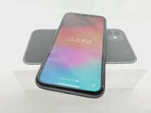 【中古品】SoftBank ソフトバンク スマートフォン Apple iPhone11 128GB MWM02J/A ブラック 判定○ ※SIMロック解除済 11576347 0518_画像1