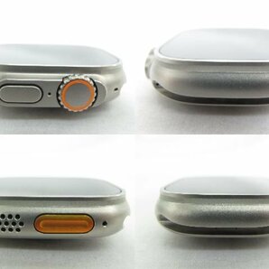 【中古品】Apple Watch Ultra GPS+Cellularモデル 49mm MQFW3J/A チタニウムケース/ブラック・グレイトレイルループ S/M 838180370 0511の画像4