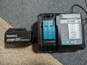 マキタ makita DC18RF 急速充電器　純正18v バッテリー　セット