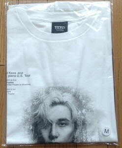 藤井風 White T-shirt サイズМ 新品 Fujii Kaze and the piano U.S. Tour Tシャツ 藤井 風