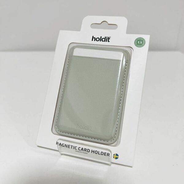 holdit Card Holder ホールディット iPhone スマホ用カードポケット マグネットタイプ ホワイトモス 未使用