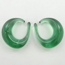 バカラ イヤリング ● イヤーカフ グリーン 緑 ビジュー クリスタル ビジュウ Les Boucles de Baccarat_画像1