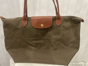 LONGCHAMP Long Champ nylon leather bag 