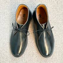 London Shoe Make CHUKKA BOOTS BLACK UK8 26.5㎝ ロンドンシューメイク チャッカブーツ / MICHELIN TRIUMPH 英国 ブーツ 革靴_画像4