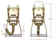 ラッソーストラップ ラチェットタイダウンシステム ロング ワイド ハンドル 1.6トン 2組セット スイベル式 タイヤ固縛_画像6