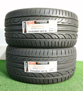 275/35R20 102Y XL Hankook Ventus V12 evo2 K120 新品 サマータイヤ 2本セット 2022年製 送料無料 275/35/20 ハンコック