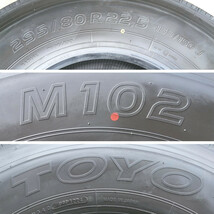 295/80R22.5 153/150J Toyo M102 新品同様 サマータイヤ 6本セット 2024年製 295/80/22.5 トーヨー N3613._画像3