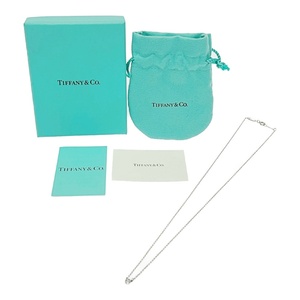 【箱付き】 TIFFANY&Co. ティファニー シルバー ダイヤモンド エルサペレッティ バイザヤード ネックレス 1.6g 925刻印 270965 ネックレス