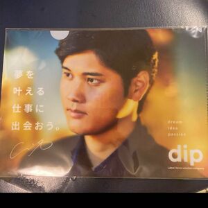 大谷翔平 dip クリアファイル サイン入り 応援グッズ