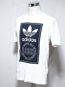 adidas アディダスオリジナルス ロゴ 半袖Tシャツ 白 M