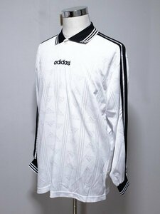  unused tag attaching adidas Adidas Jaguar do Logo embroidery long sleeve sport polo-shirt white 