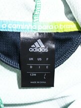 adidas アディダス フットボール 霜降り クライマクール ジップ フード付 ジャージジャケット L_画像4