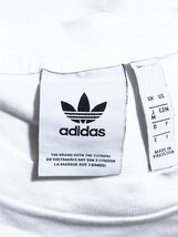 adidas アディダスオリジナルス ロゴ 半袖Tシャツ 白 M_画像3
