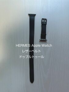 箱あり Apple Watch エルメス ベルト　ドゥブルトゥール　40mm ブラック　黒