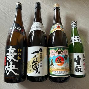 松竹梅豪快辛口1800ml,一の蔵辛口1800ml.伊佐美芋焼酎1800ml.大七純米生720ml箱付 日本酒3種 薩摩芋焼酎1種