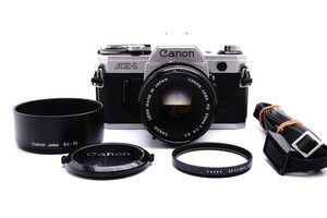 * beautiful goods * Canon AE-1 FD 50mm F1.8 S.C. Body Lens Canon body lens set work properly clean *806