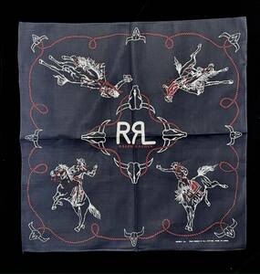 1 jpy from bandana handkerchie scarf Vintage RRLkau Boy unused FCB3