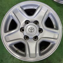 高崎中居店 中古ホイール 4本セット トヨタ純正 16インチ 7.0J +15 6穴 PCD139.7_画像3