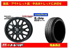 ★福島西★サマータイヤホイール4本SET マッドバーンXR-800M 14インチ 4.5J 4H/100+45 ＆ GY エフィシェントグリップ EG01 155/65R14