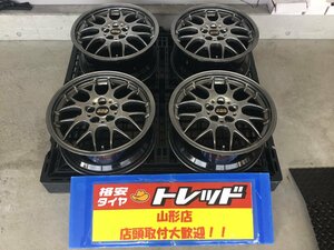 ★山形店 中古アルミホイール4本セット BBS RG-R 1775 PCD100 5H +35