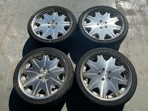 師岡店 売尽し中古前後サイズアルミタイヤ 4本SET VARIANZA D3S 19インチ5穴114.3 F:8.0J+35 R:9.0J+45 NANKANG NS-2 245/35R19・275/30R19