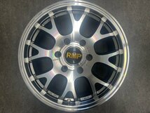 新横浜師岡店 美品中古アルミ 新品夏タイヤ4本SET RMP028FX 17インチ6.5J-6穴139.7+38 GOODYEAR NASCAR 215/60R17 109/107 200系ハイエース_画像1