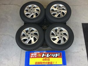 ★山形店 中古冬タイヤ＆アルミ4本セット テリオスキッド純正 1550 PCD114.3 5H +50 & HANKOOK RW08 175/80R15 90Q 2023年製