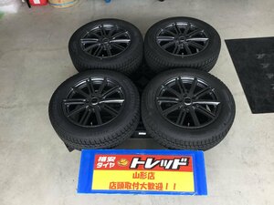 中古アルミ 冬タイヤ4本セット バルミナ 1875 PCD114.3 5H +42 & ブリヂストン ブリザック DMV3 225/60R18 2022年製 山形店