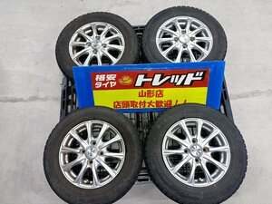 ★山形店 中古冬タイヤ＆ホイール4本セット ジョーカー 1340 100 4H +45 S & トーヨー ガリット GIZ 145/80R13 2019年製 軽自動車 軽トラ