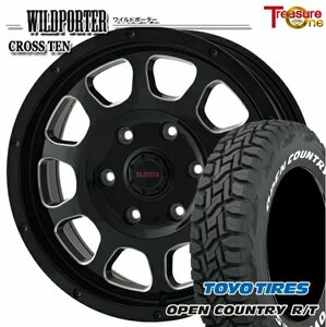 高崎中居店 新品ホイール サマータイヤ 4本セット WILDPOTER CROSSTEN 16インチ × トーヨー オープンカントリーR/T 215/6R16 ハイエース