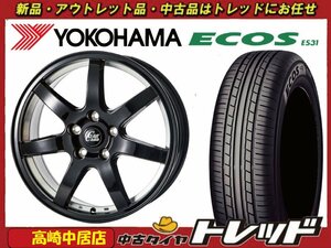 高崎中居店 新品タイヤ ホイール 4本セット クリフクライム TC-07 17インチ 7.0J +48 5H/100 × ヨコハマ エコス ES31 215/50R17