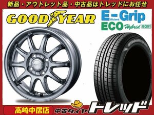 高崎中居店 新品ホイール サマータイヤ 4本セット AZ-Sports RC10 14インチ 4.5J × グッドイヤー EG01 155/65R14 N-BOX/タント/デイズ他